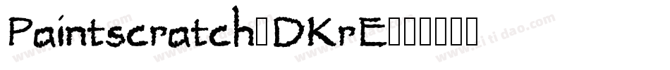 Paintscratch-DKrE字体转换