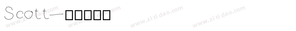 Scott字体转换