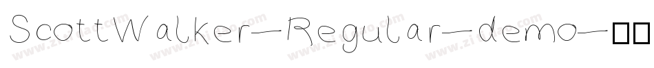 ScottWalker-Regular-demo字体转换