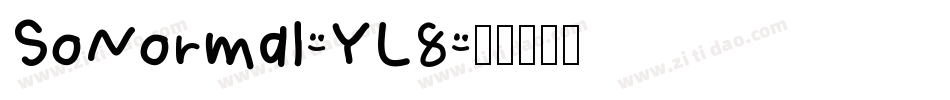SoNormal-YL8字体转换