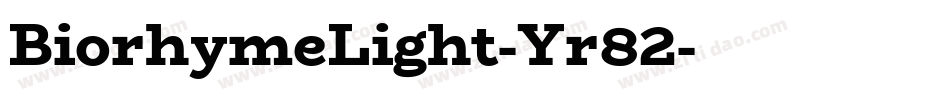BiorhymeLight-Yr82字体转换