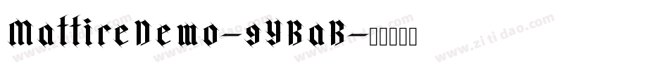 MattireDemo-9YBaB字体转换