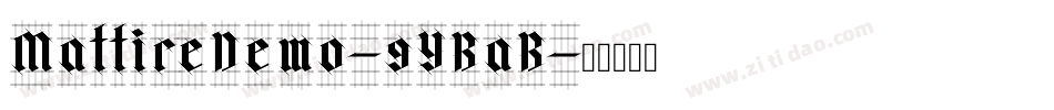 MattireDemo-9YBaB字体转换