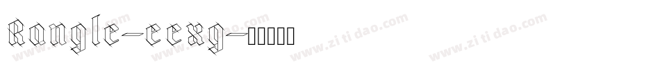 Rangle-eexg字体转换