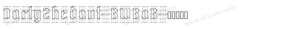 DartyZhedant-BWBaB字体转换