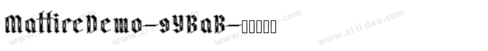 MattireDemo-9YBaB字体转换