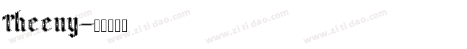 Theeny字体转换