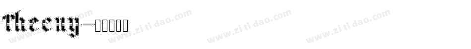 Theeny字体转换
