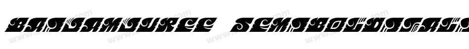BaiJamjuree-SemiBoldItalic字体转换