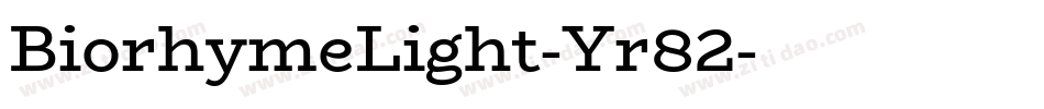 BiorhymeLight-Yr82字体转换