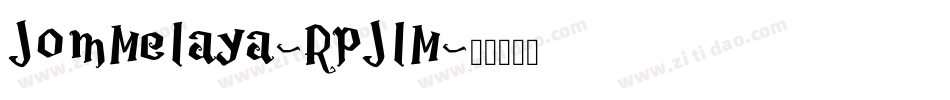 JomMelaya-RpJlM字体转换