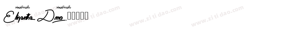 Elizavetha_Demo字体转换