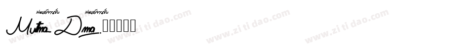 Muttero_Demo字体转换