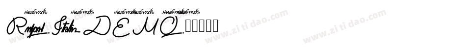 Reeford-Italic_DEMO字体转换