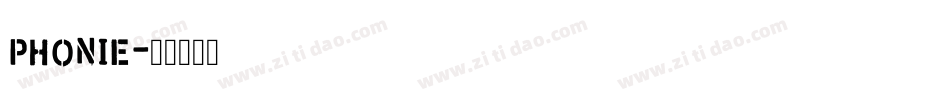 PHONIE字体转换