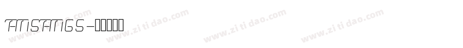 ansangs字体转换