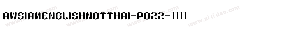 AwSiamEnglishNotThai-pozZ字体转换