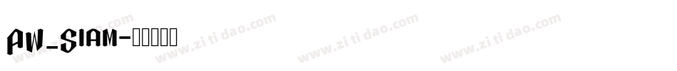AW_Siam字体转换