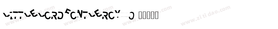 LittleLordFontleroy_0字体转换