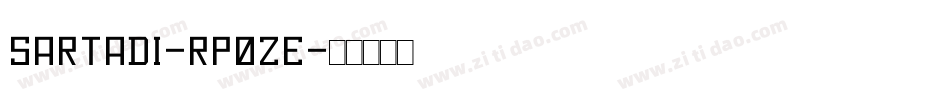 Sartadi-Rp0zE字体转换