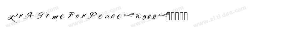 KrATimeForPeace-w362字体转换 KrATimeForPeace-w362字体转换