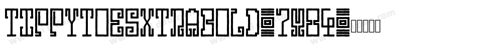 TippytoesXTraBold-7m84字体转换