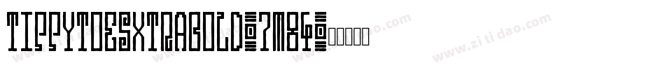 TippytoesXTraBold-7m84字体转换