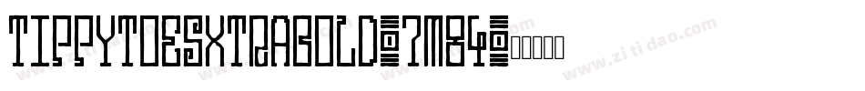 TippytoesXTraBold-7m84字体转换