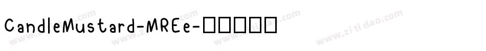CandleMustard-MREe字体转换