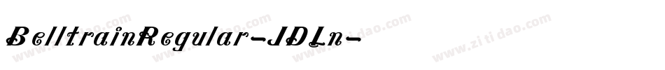 BelltrainRegular-JDLn字体转换