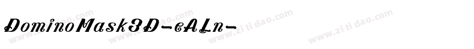 DominoMask3D-eALn字体转换