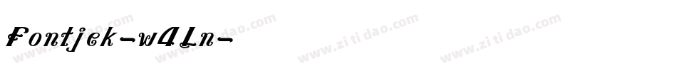 Fontjek-w4Ln字体转换