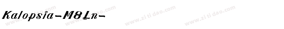 Kalopsia-M8Ln字体转换