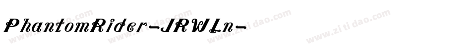 PhantomRider-JRWLn字体转换