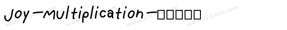 Joy-Multiplication字体转换
