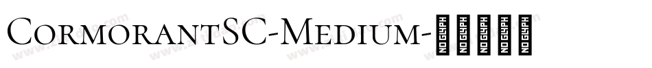 CormorantSC-Medium字体转换