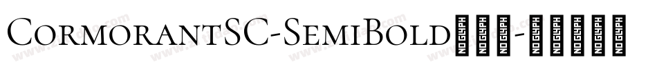 CormorantSC-SemiBold手机版字体转换