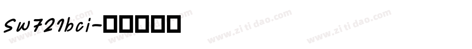 Sw721bci字体转换