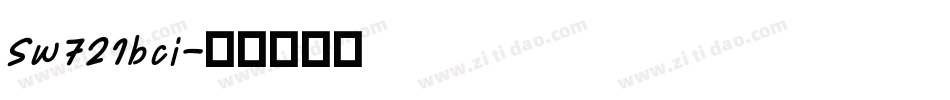 Sw721bci字体转换