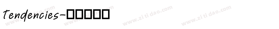 Tendencies字体转换