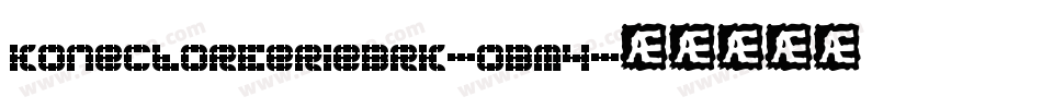 KonectorEerieBrk-0BM4字体转换