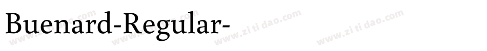 Buenard-Regular字体转换