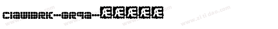 Claw1Brk-Gr9a字体转换