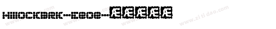 HillockBrk-Eeoe字体转换