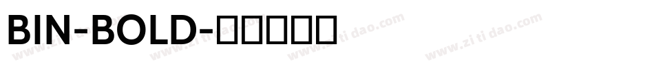 BIN-BOLD字体转换