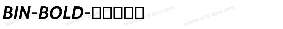 BIN-BOLD字体转换