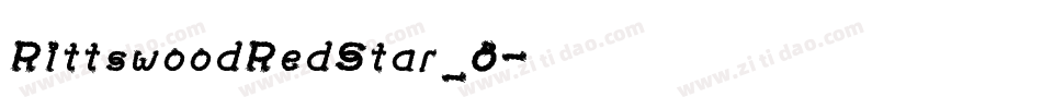 RittswoodRedStar_8字体转换