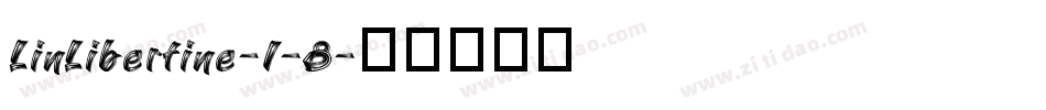 LinLibertine-I-8字体转换
