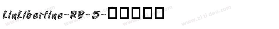 LinLibertine-RB-5字体转换