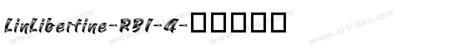 LinLibertine-RBI-4字体转换